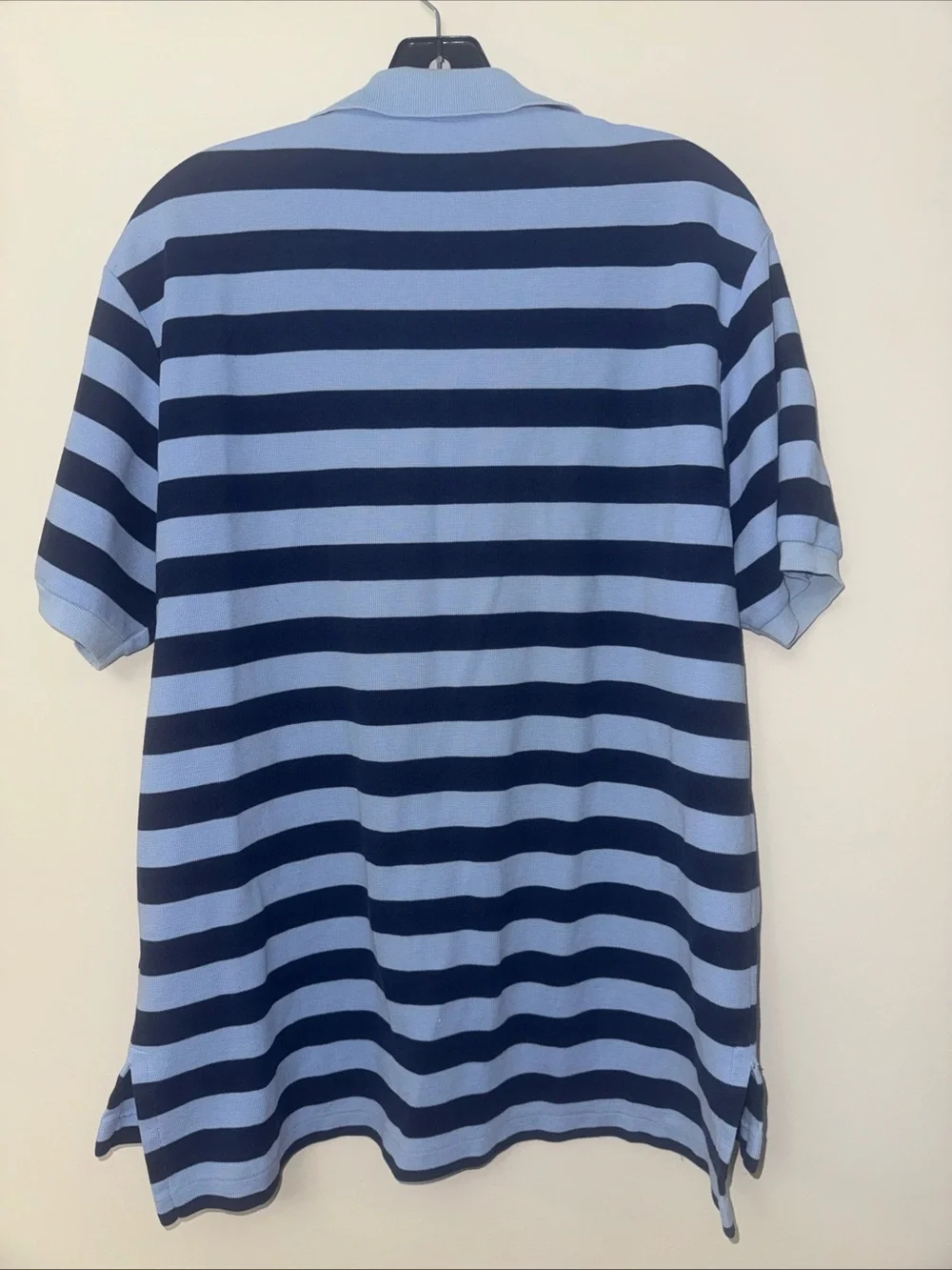 Ralph Lauren Men’s Light Blue & Navy Horizontal Stripe Polo